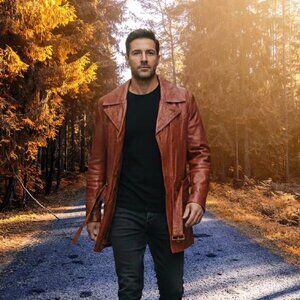 Sears "Leather Shop" Vintage, Men's Size 38R, Cognac Brown Jacket - Excellent